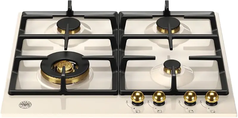 Газовая панель Bertazzoni P604LHERAG Слоновая кость, золотой фото 2 в Ростове-на-Дону