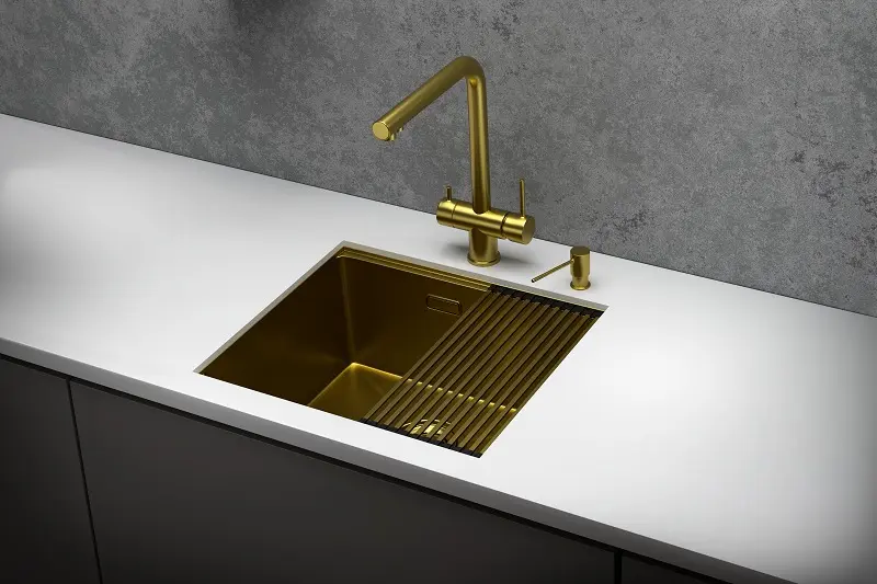 Мойка GRANULA Kitchen Space 5045U, ЗОЛОТО САТИН фото 3 в Ростове-на-Дону