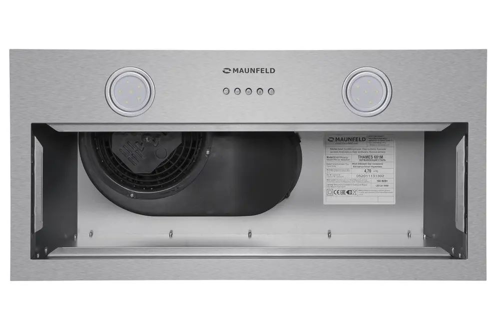 Встраиваемая вытяжка Maunfeld THAMES 601M INOX фото 5 в Ростове-на-Дону