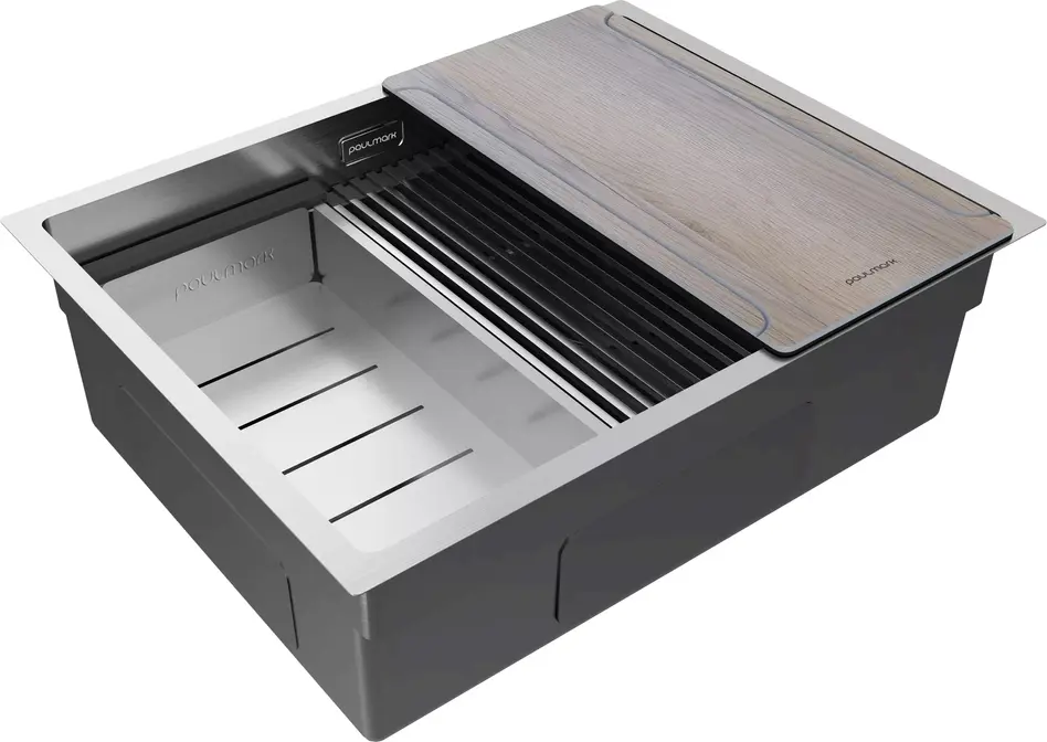 Мойка Paulmark NEXT-MULTI SINK 58 UNI PM785845-BS брашированная нерж.сталь фото 2 в Ростове-на-Дону Мойка Paulmark NEXT-MULTI SINK 58 UNI PM785845-BS брашированная нерж.сталь фото 2 в Ростове-на-Дону
