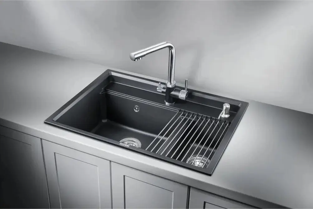 Мойка GRANULA Kitchen Space 7302, ШВАРЦ фото 5 в Ростове-на-Дону