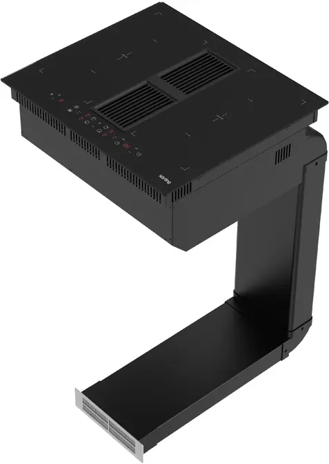 Варочная панель с интегрированной вытяжкой Korting HIBH 68980 NB фото 2 в Ростове-на-Дону