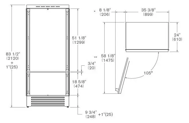 Встраиваемый хлодильник Bertazzoni REF905BBLPTT фото 6 в Ростове-на-Дону