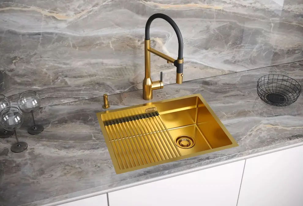 Смеситель Paulmark MAGNETO ONE Ma213188-BG брашированное золото фото 2 в Ростове-на-Дону Смеситель Paulmark MAGNETO ONE Ma213188-BG брашированное золото фото 2 в Ростове-на-Дону