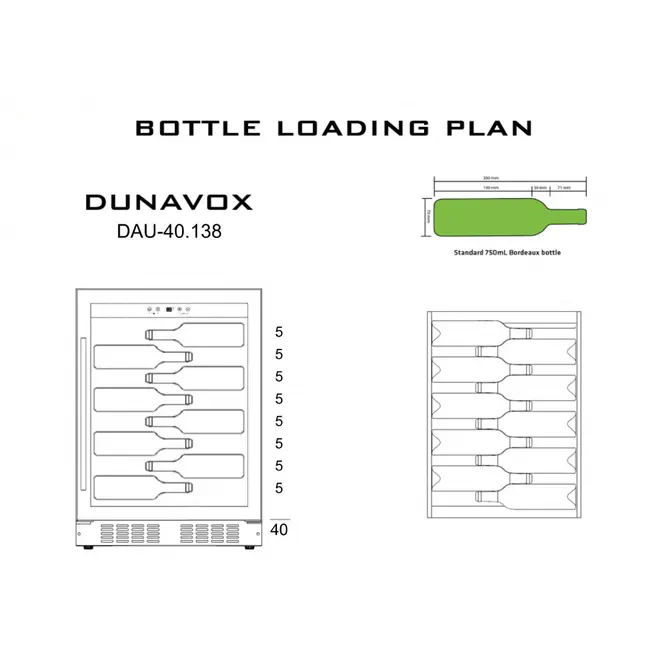 Винный холодильник Dunavox DAU-40.138SS фото 3 в Ростове-на-Дону