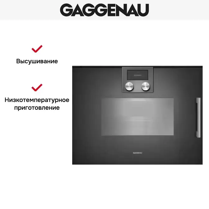 Духовой шкаф - пароварка Gaggenau BSP 261-101 фото 2 в Ростове-на-Дону