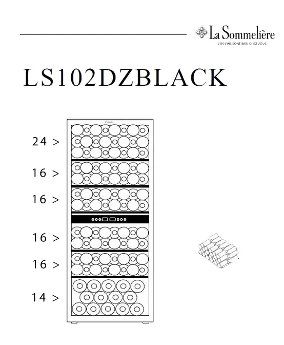 Винный холодильник LaSommeliere LS102DZBLACK фото 13 в Ростове-на-Дону Винный холодильник LaSommeliere LS102DZBLACK фото 13 в Ростове-на-Дону