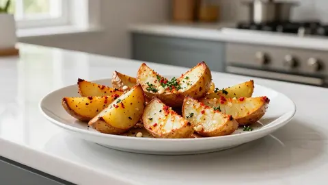 Картофель дольками, запеченный в духовке: пошаговый рецепт
