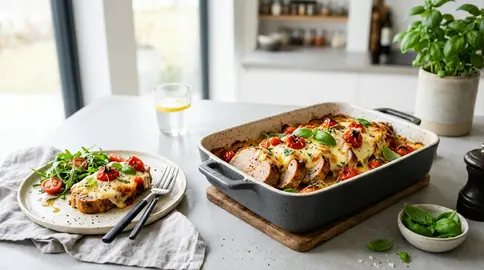 Свинина в духовке с сыром и помидорами: пошаговый рецепт