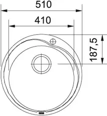 Мойка Franke RON 610-41 3.5",кругл.,б/в (арт.101.0000.561) фото 2 в Ростове-на-Дону