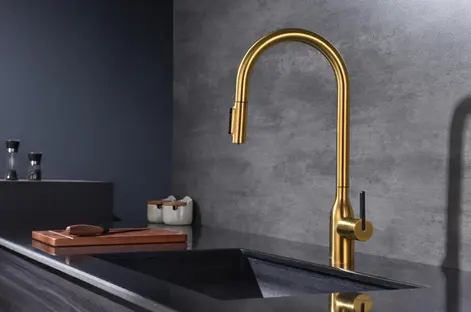 Смеситель Paulmark UNIVERSAL Un213880-BG брашированное золото фото 2 в Ростове-на-Дону