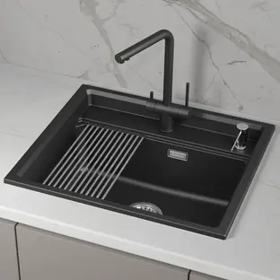 Мойка GRANULA Kitchen Space 6003i, ШВАРЦ фото 3 в Ростове-на-Дону