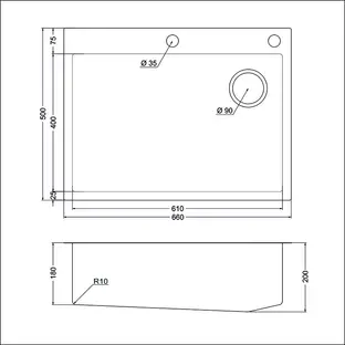 Мойка Emar EMB-660(TOP) PVD Nano Satin фото 2 в Ростове-на-Дону