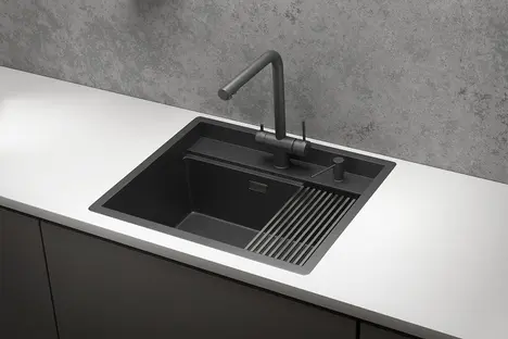 Мойка GRANULA Kitchen Space 6051, ЧЕРНЫЙ МАТОВЫЙ фото 3 в Ростове-на-Дону
