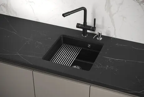 Мойка GRANULA Kitchen Space 4501U, ШВАРЦ фото 3 в Ростове-на-Дону