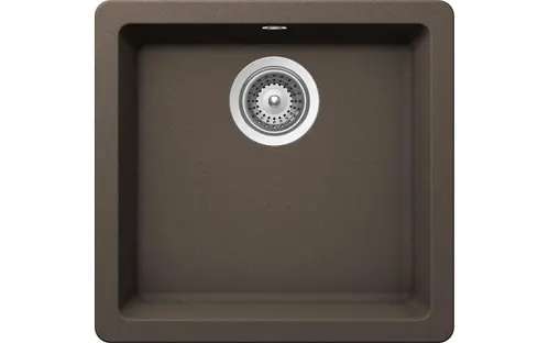 Мойка SCHOCK  Quadro 50 (N-100S) Cristalite 450x430 (подстольный монтаж) мокка в Ростове-на-Дону