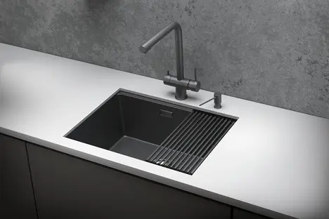 Мойка GRANULA Kitchen Space 6045U, ГРАФИТ МАТОВЫЙ фото 3 в Ростове-на-Дону