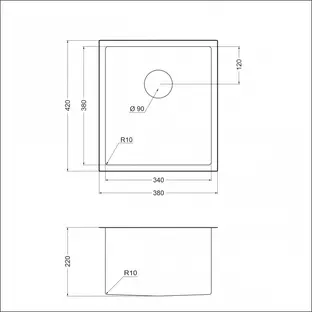 Мойка Emar EMB-130 PVD Nano Dark фото 2 в Ростове-на-Дону