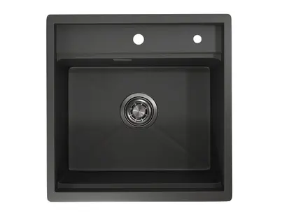 Мойка GRANULA Kitchen Space 5051, ЧЕРНЫЙ МАТОВЫЙ фото 1 в Ростове-на-Дону