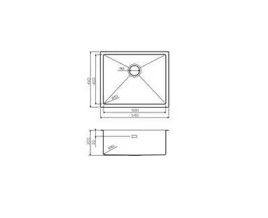 Кухонная мойка OMOIKIRI  Taki 54-U/IF-GB (арт.4997019) фото 2 в Ростове-на-Дону
