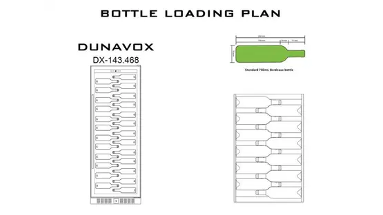 Винный шкаф DUNAVOX DX-143.468SS фото 2 в Ростове-на-Дону Винный шкаф DUNAVOX DX-143.468SS фото 2 в Ростове-на-Дону