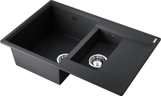 Мойка Daisen 78-2T-BL Tetogranit/черный(арт.4993535) фото 2 в Ростове-на-Дону