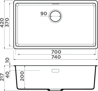 Кухонная мойка OMOIKIRI Kata 74-U-WH Artgranit/белый (арт.4997564) фото 2 в Ростове-на-Дону Кухонная мойка OMOIKIRI Kata 74-U-WH Artgranit/белый (арт.4997564) фото 2 в Ростове-на-Дону