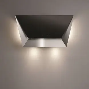 Вытяжка Falmec Design+ PRISMA 85 inox vetro nero (800) фото 2 в Ростове-на-Дону