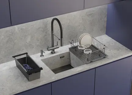 Кухонная мойка OMOIKIRI Kasen 49-16-INT-LG (арт.4997054) фото 3 в Ростове-на-Дону