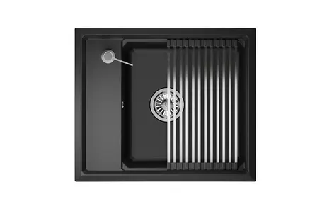 Мойка GRANULA Kitchen Space 6004, ЧЁРНЫЙ фото 2 в Ростове-на-Дону