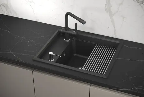 Мойка GRANULA Kitchen Space 6004, ЧЁРНЫЙ фото 3 в Ростове-на-Дону