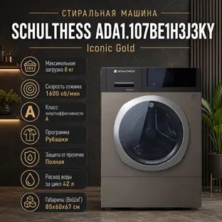Стиральная машина Шультесс / Schulthess коллекция золото мокко с серебром (правая) фото 2 в Ростове-на-Дону