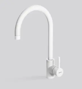 Смеситель Falmec ISEO ROUND WHITE (однорычажный, белый) фото 1 в Ростове-на-Дону