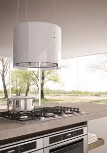Вытяжка Falmec Eolo isola 45 (450) (с системой E.ion) ECP white фото 3 в Ростове-на-Дону