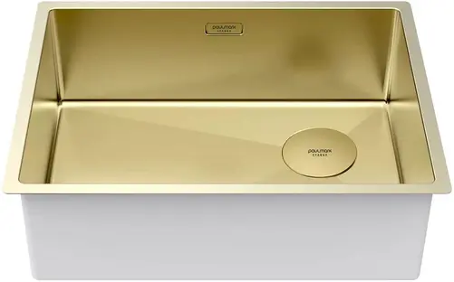 Мойка Paulmark NEXT-SKEW 58 UNI PM885844-LG светлое золото фото 2 в Ростове-на-Дону