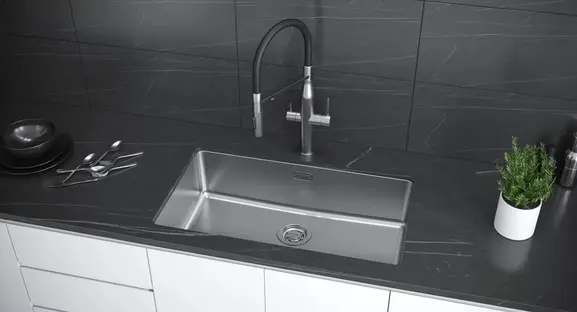Мойка кухонная KUCHENSTERN MULTI 80 554SS50 Нержавеющая сталь фото 2 в Ростове-на-Дону