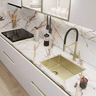 Мойка Emar EMB-540(UN) PVD Matt Gold фото 3 в Ростове-на-Дону