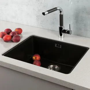 Мойка SCHOCK  Soho 60 (N-100) Cristadur 550x430 (подстольный монтаж)бронза фото 2 в Ростове-на-Дону