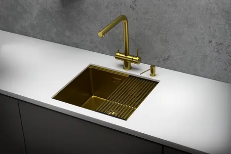 Мойка GRANULA Kitchen Space 5045U, ЗОЛОТО САТИН фото 3 в Ростове-на-Дону