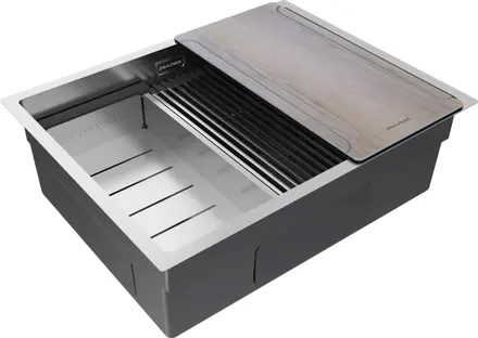 Мойка Paulmark NEXT-MULTI SINK 58 UNI PM785845-BS брашированная нерж.сталь фото 2 в Ростове-на-Дону