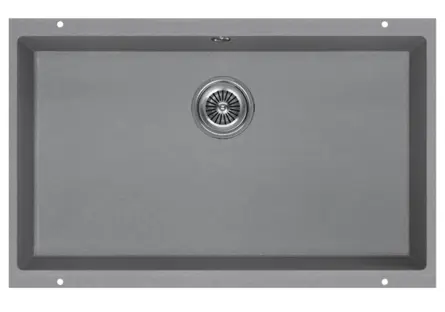 Мойка кухонная KUCHENSTERN UNDER 80 103TN10 Титан фото 1 в Ростове-на-Дону