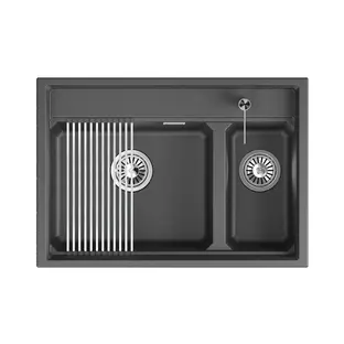 Мойка GRANULA Kitchen Space 7302i, ЧЁРНЫЙ фото 2 в Ростове-на-Дону