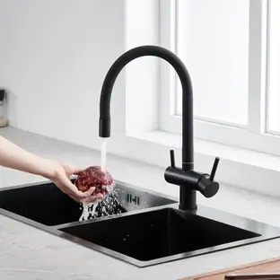 Смеситель Emar ЕС - 3015 black фото 2 в Ростове-на-Дону