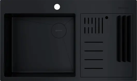 Мойка Omoikiri Akisame 86-2-GB Side нерж.сталь/графит(арт.4997047) фото 1 в Ростове-на-Дону