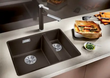 Мойка Blanco SUBLINE 340/160-U SILGRANIT чаша слева, отводная арматура InFino® в Ростове-на-Дону Мойка Blanco SUBLINE 340/160-U SILGRANIT чаша слева, отводная арматура InFino® в Ростове-на-Дону