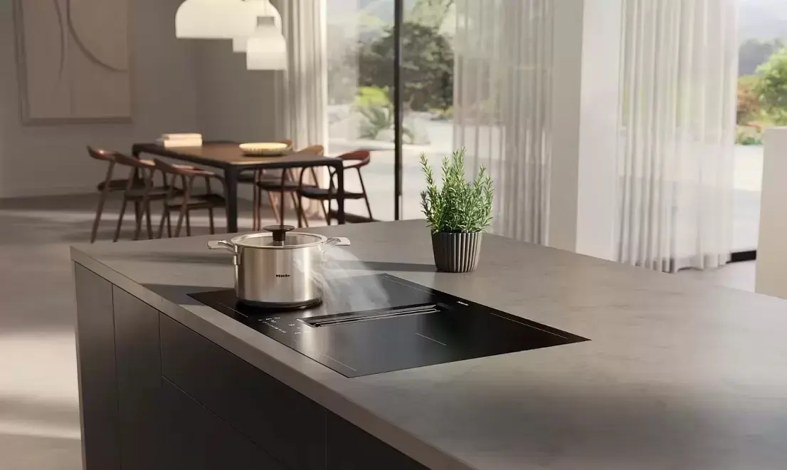Варочная панель с вытяжкой Miele KMDA 7876 FL-U MattFinish фото 8 в Ростове-на-Дону