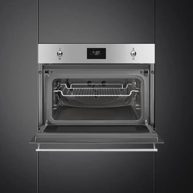 Компактный дух.шкаф с функцией СВЧ SMEG SO4301M0X фото 3 в Ростове-на-Дону