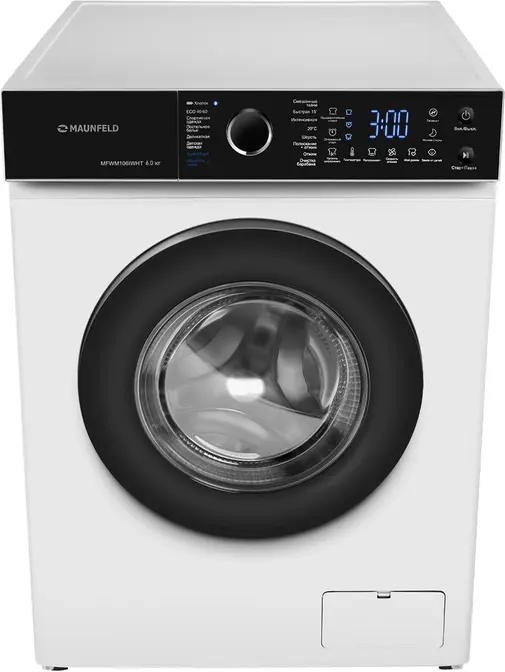Стиральная машина c инвертором и паром MAUNFELD MFWM106IWHT фото 3 в Ростове-на-Дону