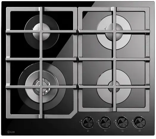 Газовая варочная панель ILVE HCG60CK/BK фото 1 в Ростове-на-Дону