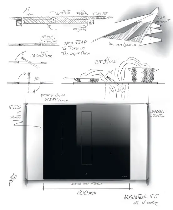 Варочная панель с вытяжкой Elica NIKOLATESLA FIT BL/A/72 фото 6 в Ростове-на-Дону